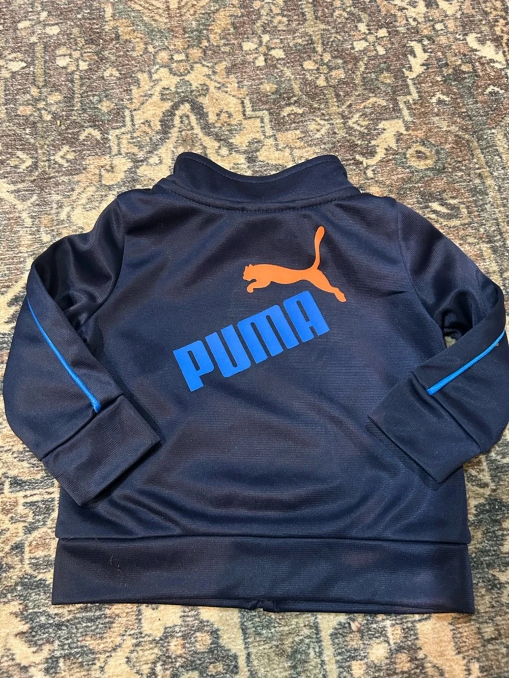 PUMA Kids Navy Track Jacket and Pants Set - Picture 2 of 4